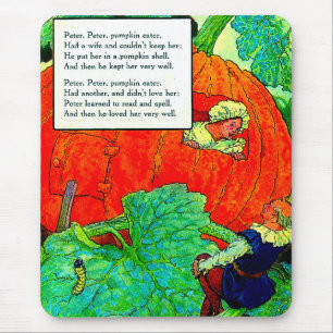 1920s Mother Goose - Peter Pumpkin Eater Mouse Mat