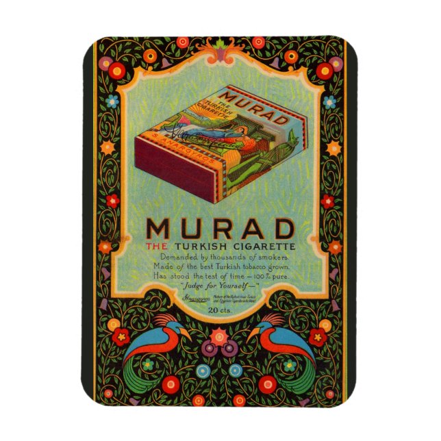 1920s Murad Cigarets ad Magnet (Vertical)