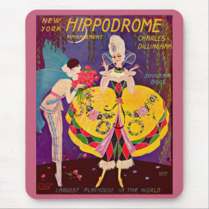 1920s New York Hippodrome program cover Mouse Mat