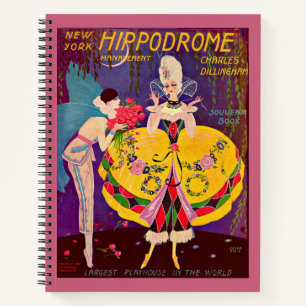 1920s New York Hippodrome program cover Notebook