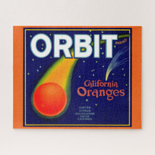 1920s Orbit Oranges fruit crate label Jigsaw Puzzle