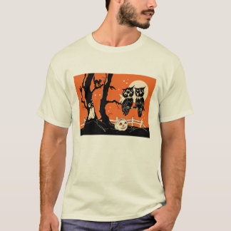 1920s Owls in Tree Bridge Tally T-Shirt