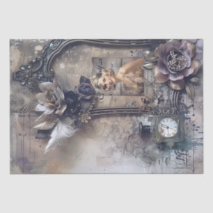 1920's Perfume Flapper Girl Art Deco Tissue Paper