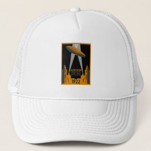 1920's Retro Airship Travel Trucker Hat