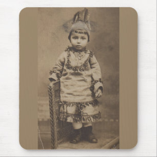 1920s RPPC one little Indian Mouse Mat
