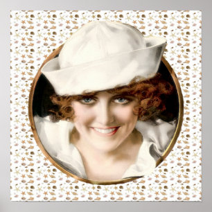 1920s Sailor Girl Poster