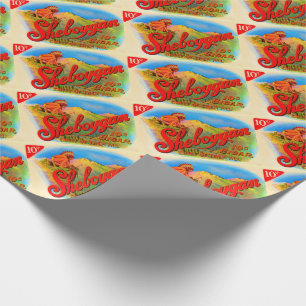 1920s Sheboygan cigar label Wrapping Paper