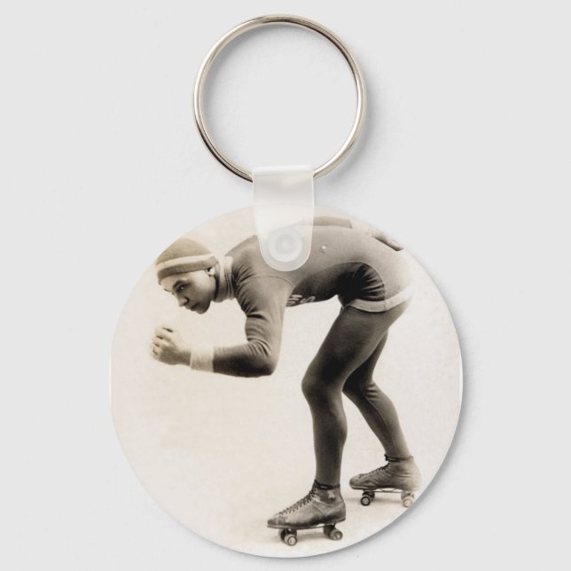 1920s Speed Skater no.2 Key Ring (Front)