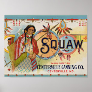 1920s Squaw Brand crate label  Poster