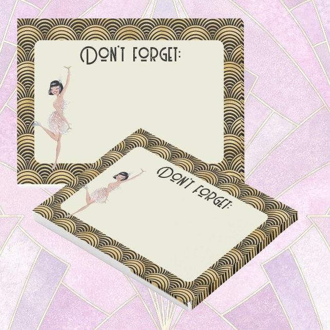 1920's style notepad twenties flapper retro gatsby (1920s list
)