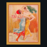 1920's "Tango" Art Deco Poster<br><div class="desc">Roaring Twenties ,  Art Deco,   Dancing Flappers Print entitled "Tango" 16x20 shown here.</div>