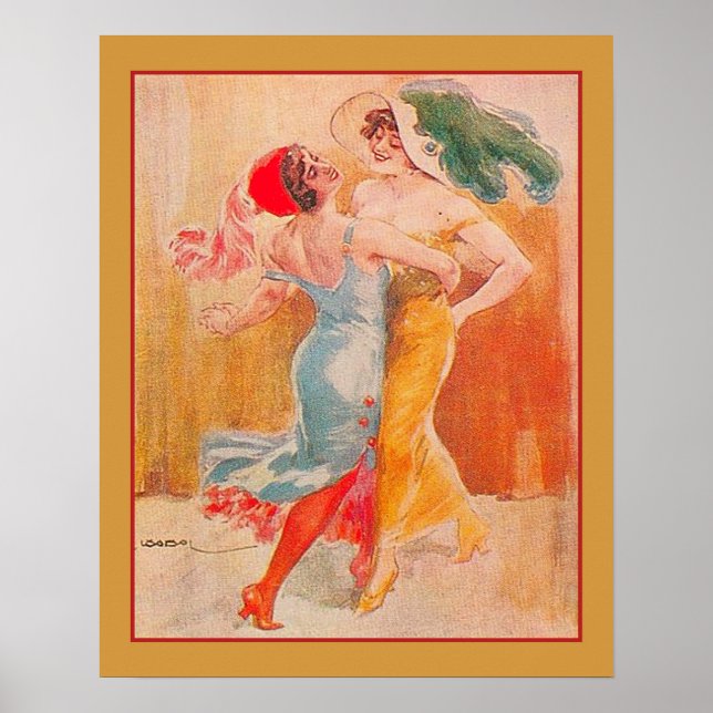 1920's "Tango" Art Deco Poster (Front)