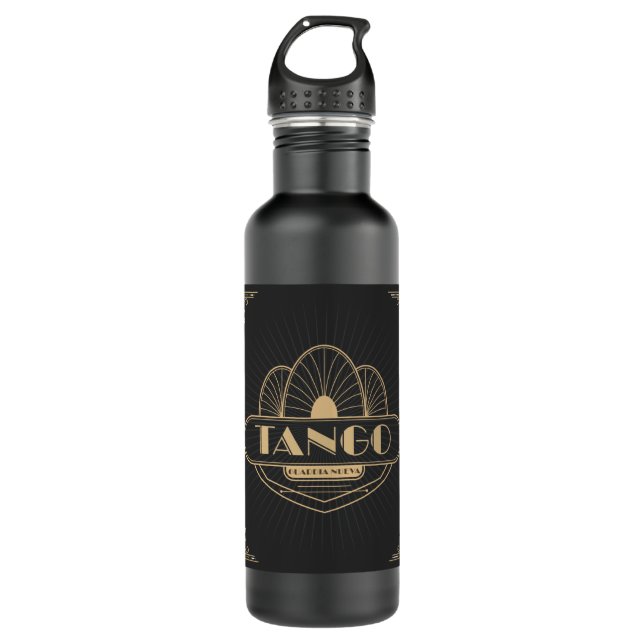 1920s Tango Art Deco Speakeasy Flapper 710 Ml Water Bottle (Front)