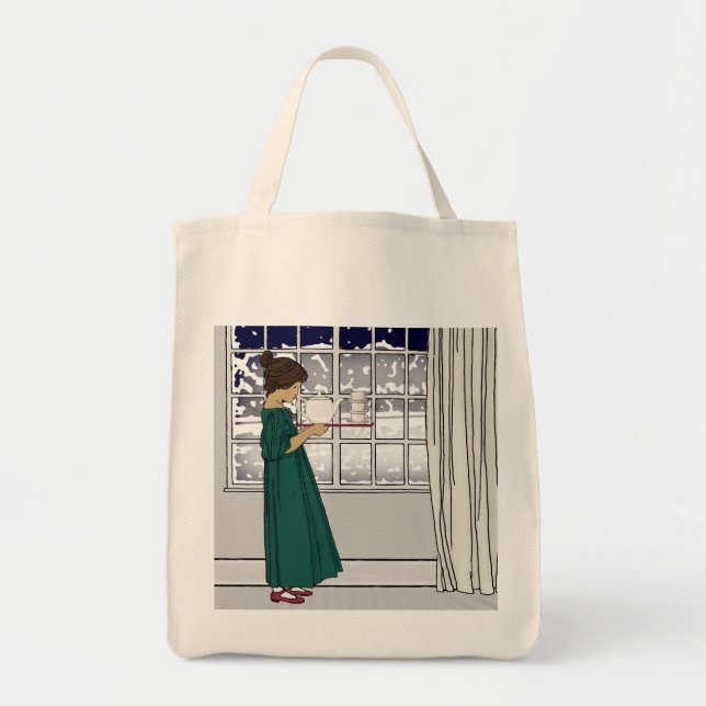 1920s Tea Girl (Grocery) Totebag Tote Bag (Front)
