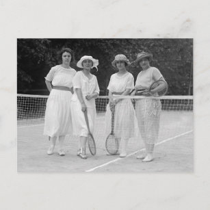 1920s Tennis Fashion Postcard
