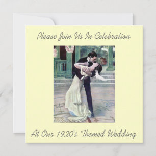 1920's Themed Wedding Invitations