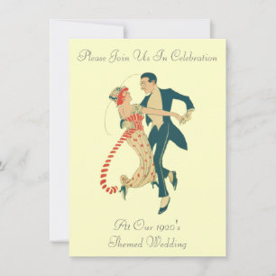 1920's Themed Wedding Invitations