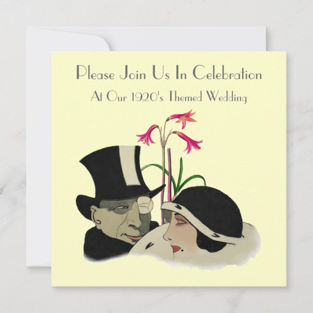 1920's Themed Wedding Invitations (Front)