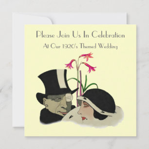 1920's Themed Wedding Invitations