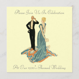 1920's Themed Wedding Invitations