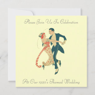 1920's Themed Wedding Invitations