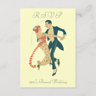 1920's Themed Wedding R.S.V.P. Cards