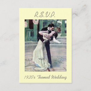 1920's Themed Wedding R.S.V.P RSVP Card