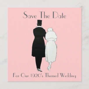 1920's Themed Wedding Save The Date