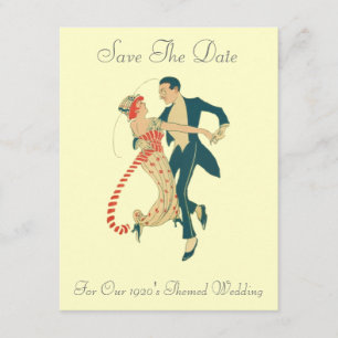 1920's Themed Wedding Save The Date