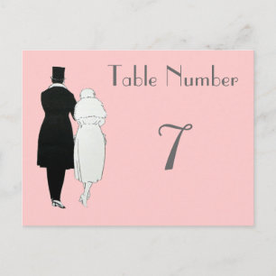 1920's Themed Wedding Table Number Cards