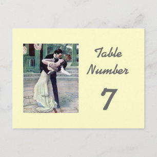 1920's Themed Wedding Table Number Cards