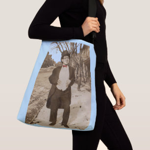 1920s vernacular photo classy young man crossbody bag