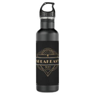 1920s Vintage Art Deco Speakeasy Water Bottle
