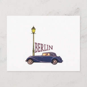 1920's Vintage Automobile - Berlin Postcard