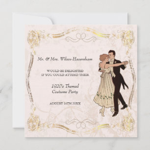 1920's Vintage Costume Party Invitation