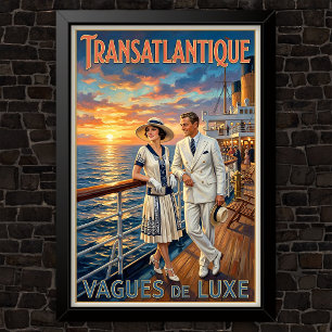 1920s Vintage Fashion Advertising Poster