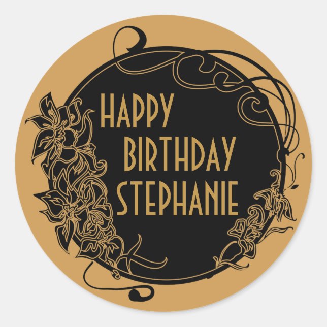 1920's Vintage Party Stickers (Front)