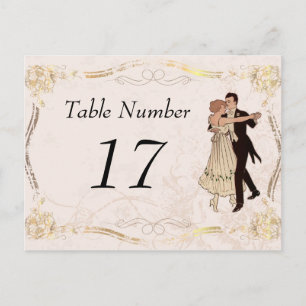 1920's Vintage Table Number Cards