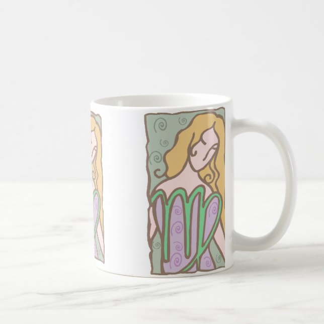 1920s Virgo Woman in lavender Coffee Mug (Right)