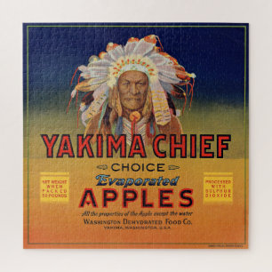 1920s Yakima Chief Evaporated Apples label Jigsaw Puzzle
