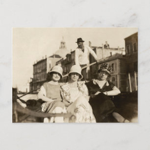 1921 Girlfriends in Venice Postcard