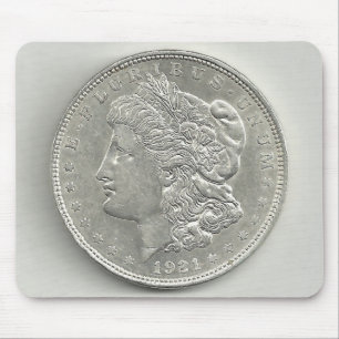1921 Morgan Silver Dollar Mouse Pad