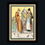 1922 Art Deco Fashion Illustration Poster<br><div class="desc">1922,  Art Deco,  Fashion Illustration From Art Gout Beaute Magazine. 18x24  Shown Here But Several Sizes Available,  As Well As,  Stretched Canvas.</div>