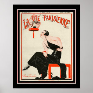 1922 Art Deco La Vie Parisienne Poster