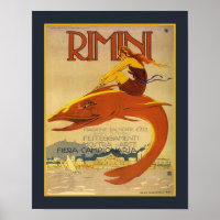 1922 Art Deco Rimini Art Exhibition Ad