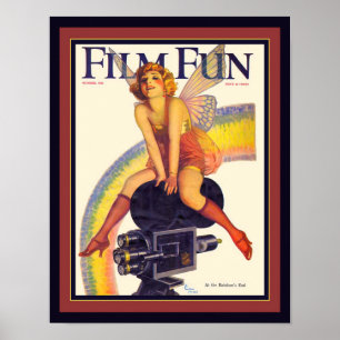 1922 "Film Fun" Deco Magazine Cover Poster