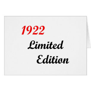 1922 Limited Edition
