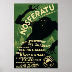 1922 Nosferatu Classic Silent Film Reimagined Poster