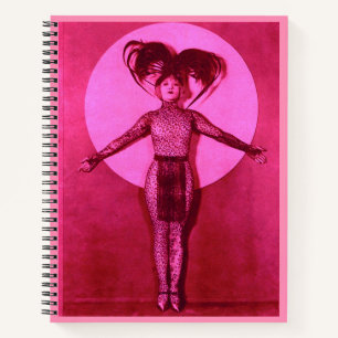 1922 oddball movie star get-up - pink notebook