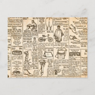 1922 Vintage Newspaper Advertisement Postcard